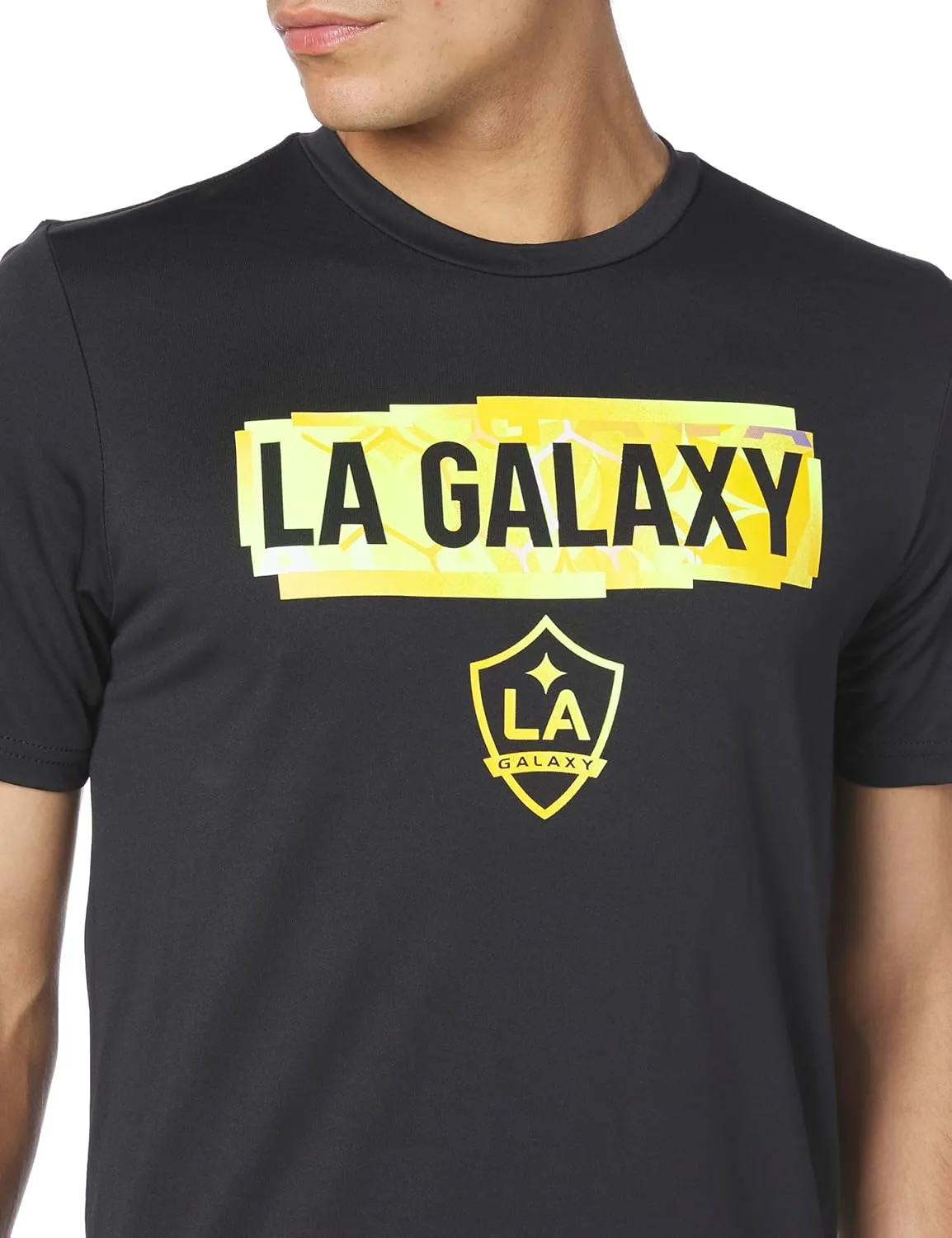 adidas Men's La Galaxy MLS Short Sleeve T-Shirt