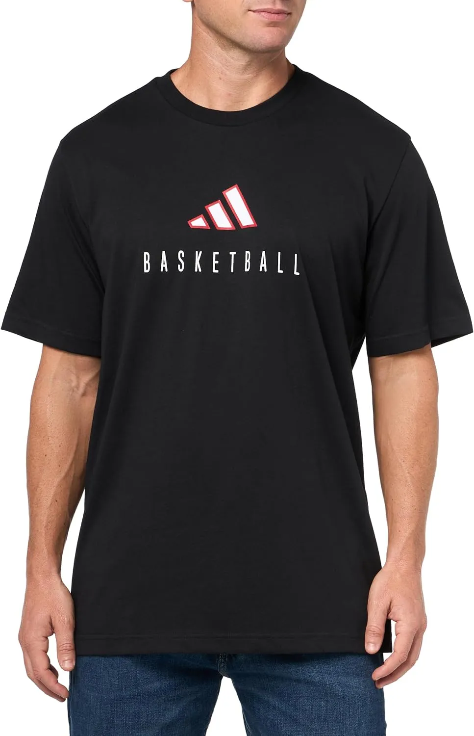 adidas Men's Worldwide Hoops Logo Performance Graphic T-Shirt