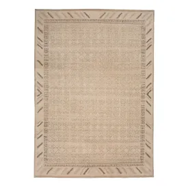 Beige Traditional Wool Rug - 9'6" x 13'6"