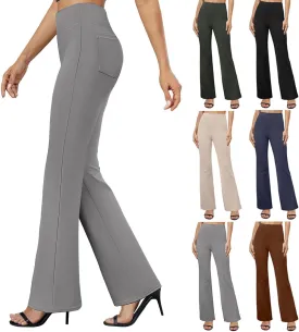 Bootcut Dress Pants Women Tummy Control High Waisted Work Trousers Business Casual Comfy Stretchy Flared Yoga Pants