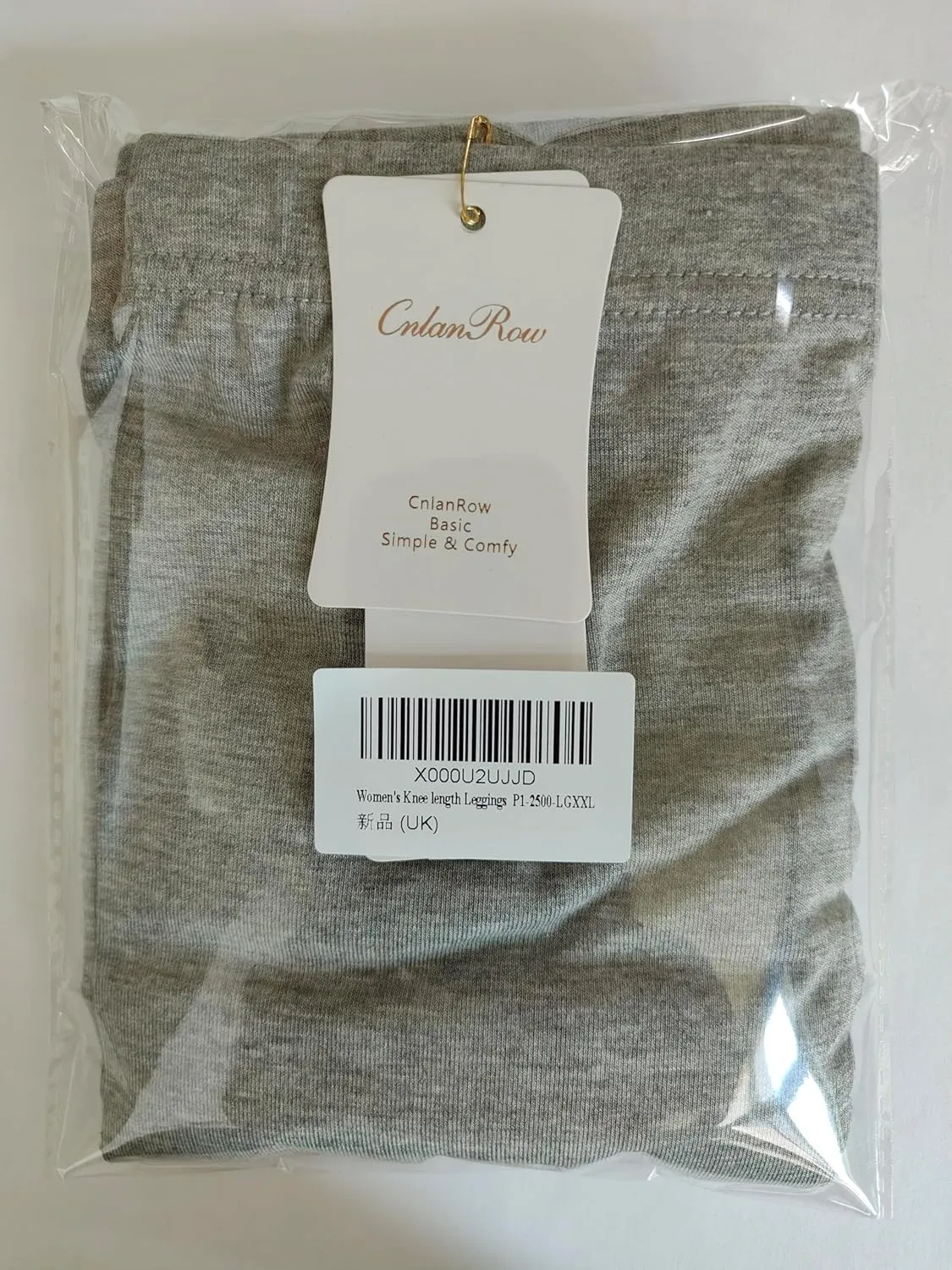 CnlanRow Womens Under Skirt Pants Soft Ultra Stretch Knee Length Leggings Fitness Sport Shorts