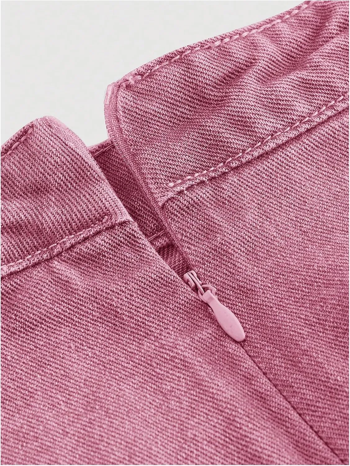 Floerns Women's High Waisted Big Bow Wrap Front Mini Bodycon Denim Skirts