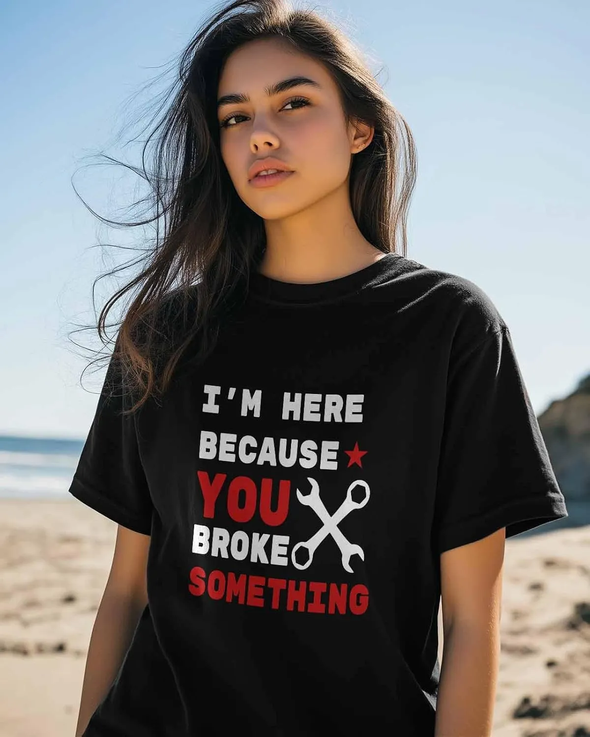 Hand-Painted Graffiti Funny Cute Black Graphic T Shirt for Women Men Boy Girl Short Sleeve Casual Summer Tees Tops