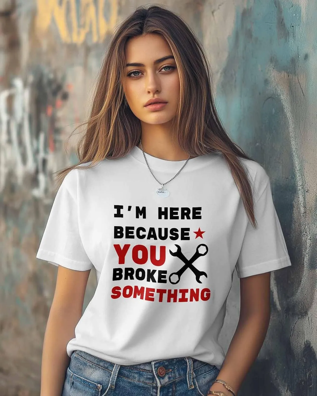 Hand-Painted Graffiti Funny Cute Black Graphic T Shirt for Women Men Boy Girl Short Sleeve Casual Summer Tees Tops