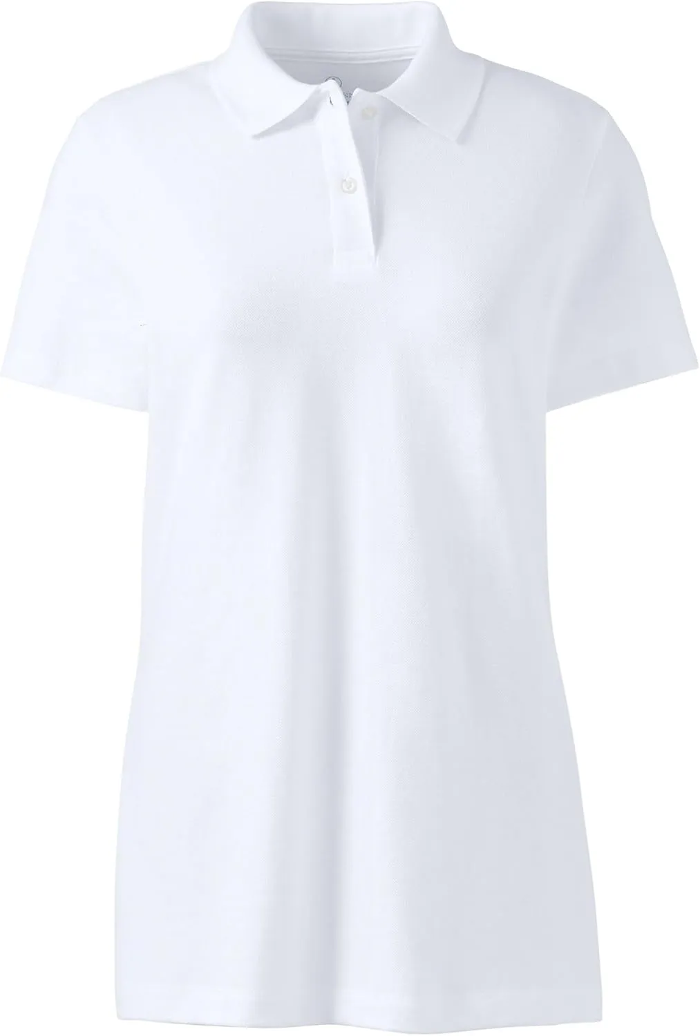 Lands' End Women's Short Sleeve Basic Mesh Polo Shirt