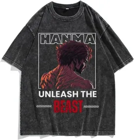 Men's 90s Vintage Anime Graphic Shirts Summer Casual Hip Hop Tee Streetwear Harajuku Top Tshirt Y2K Tops