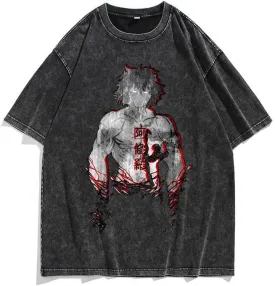 Men's 90s Vintage Anime Graphic Shirts Summer Casual Hip Hop Tee Streetwear Harajuku Top Tshirt Y2K Tops
