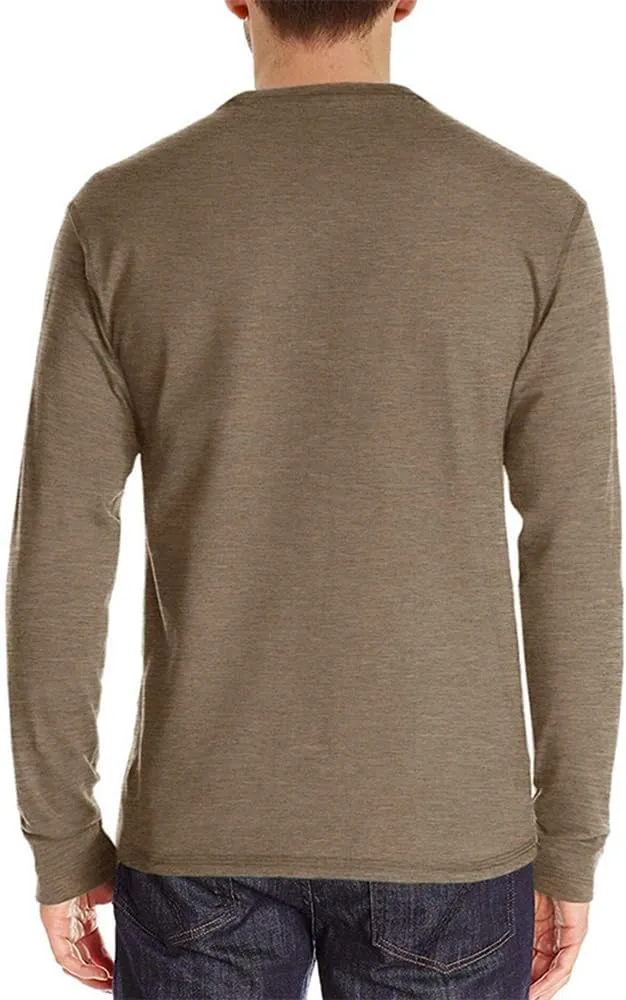 Mens Casual Short Sleeve Henley Shirts Fashion Button T Shirts with Pocket