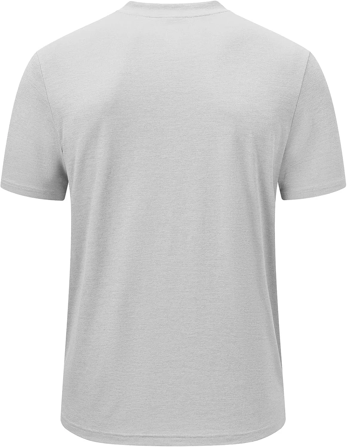 Rdruko Men's Golf Shirts Collarless Henley Dry Fit Athletic Casual Performance Blade Lightweight Polo T Shirts